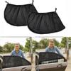 Universal Car Side Window Sunshade Set 2pcs Front + Rear Mesh Anti Mosquito Sun Shade Screen Double Anti-UV Car Accessories