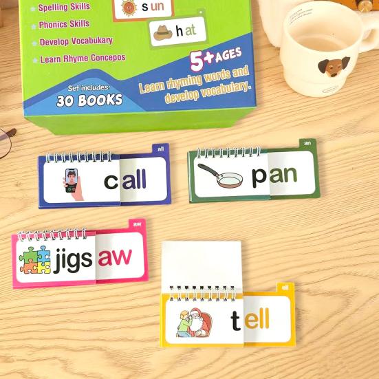 30 шт. Книга для сборки семей слов Детская дошкольная обучающая деятельность Карточки с часто употребляемыми словами Детский сад Чтение