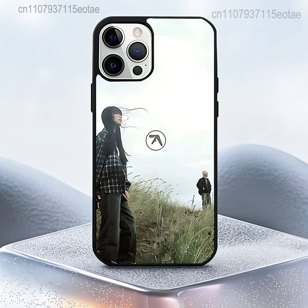 Aphex Twin Логотип Арт крутой Чехол Для iPhone 17,16,15,14,13,12,11,Pro,Max,Plus,Mini,SE4,E Магнитный Magsafe Беспроводная Зарядка