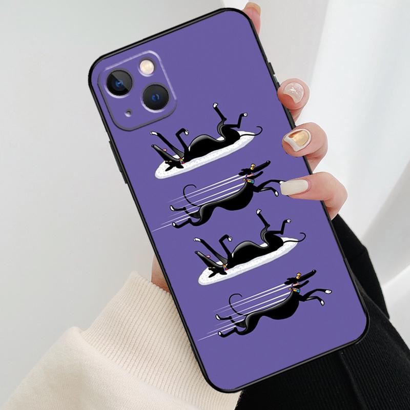 Чехол для телефона с борзой для iPhone 17 Pro Max 15 14 13 11 12 16 Pro Max mini 15 16 Plus 16e 17 Air Cover