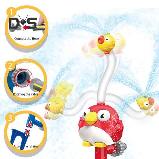 Водяной разбрызгиватель, регулируемый разбрызгиватель воды для детей, собак, осьминогов, летняя игрушка для игр с водой для сада и заднего двора