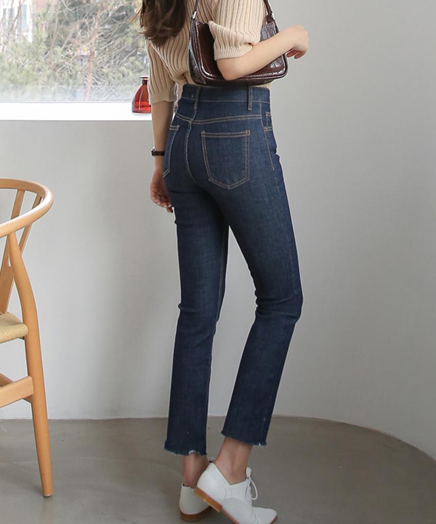 Джинсовые брюки bootcut с эластичным спандексом, внутренний пояс Ppaeppae