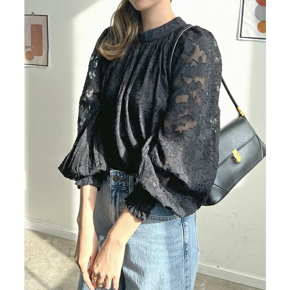 Хорошая ткань весна осень женская шифоновая блузка японская корейская пляжная рубашка кружевной топ солнцезащитный крем рубашка с кондиционером