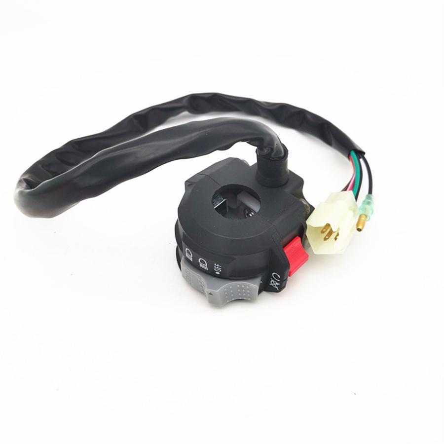 Сборочный переключатель Стоп Переключатель фары на руле для Yamaha Warrior 350 YFM350X
