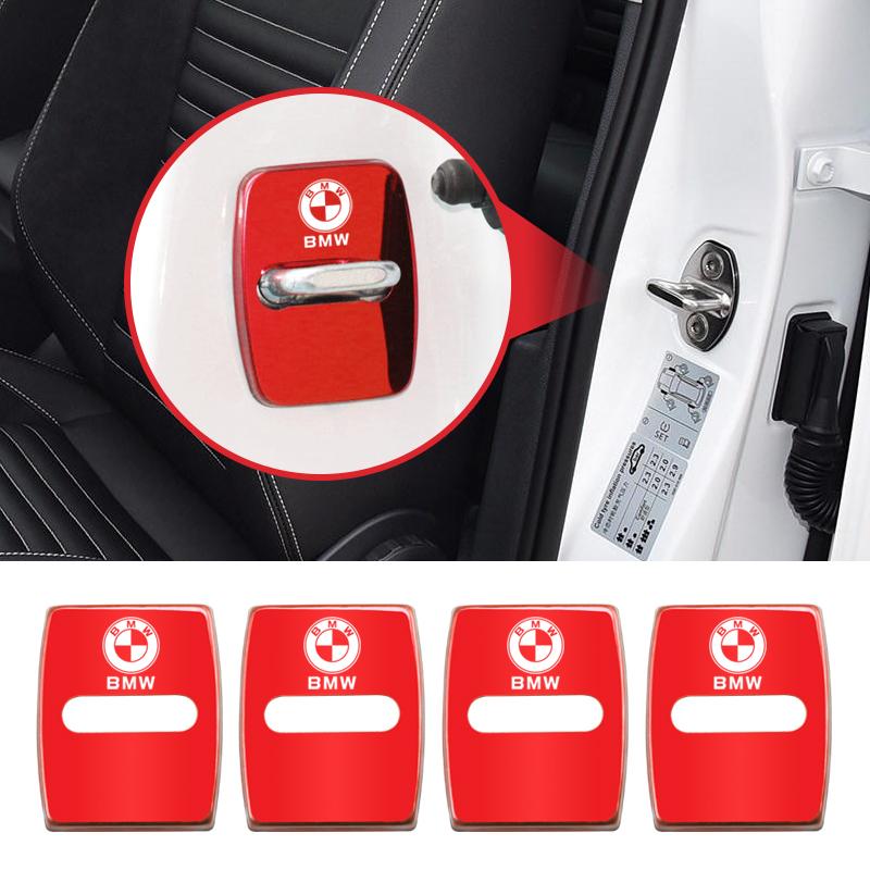 4PCS Car Door Lock Cover For BMW E46 E60 E90 E39 E87 E36 E92 E70 E91 X3 X5 X1 X2 X4 X6 X7 E28 E30 E34 E53 E61 E62 E93 Alpina AV3