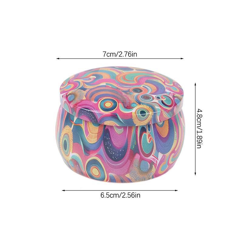 Vintage Candle Tin Can Candy Cookie Storage Box Dry Spice Storage Jar Suitable DIY Candle Cosmetic Ointment Making Christmas