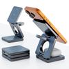3-in-1 Folding Magnetic Wireless Charger 25W 9V/2A Model Iw31 for Mobile Phone Headphones Watch with Desktop Stand