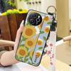 Protective Ring Phone Case For Blackview Shark8/Oscal Tiger12 Kickstand Phone Holder Lanyard Anti-knock Anti-dust Flower
