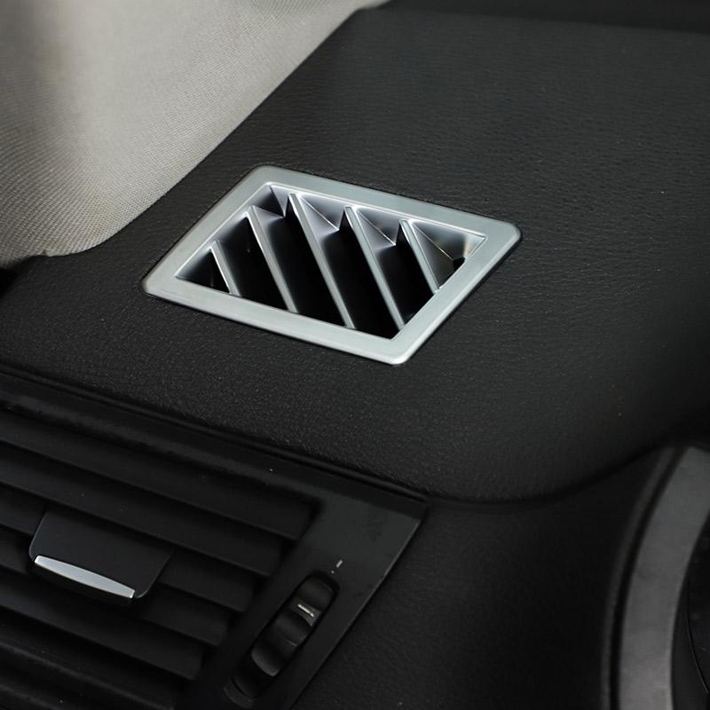 Для BMW X3 E83 2006 2007 2008 2009 2010 ABS хром/углеродное волокно приборной панели автомобиля вентиляционная рамка крышка отделка наклейки автомобиля