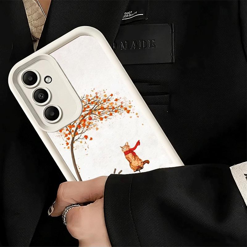 Phone Case for Samsung Galaxy A17 A16 A15 A14 A13 Pumpkin Happy Fall Autumn A56 A36 A26 A55 A35 A25 A54 A34 A24 A53 A33 A23 A07