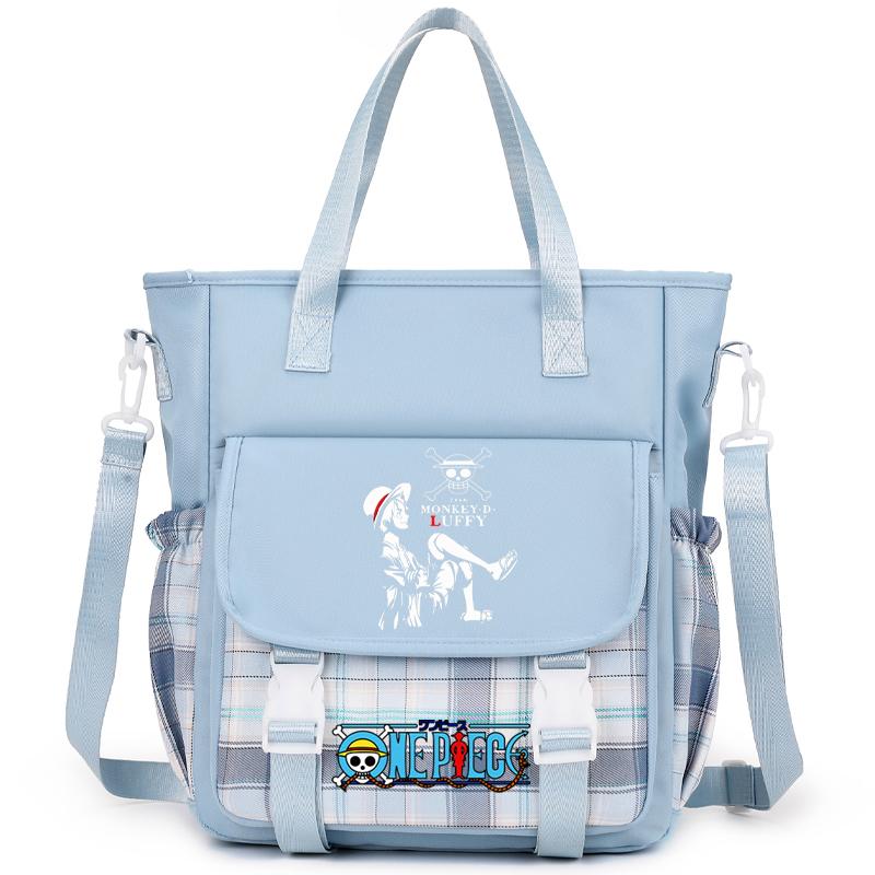 Аниме One Piece Дышащая компьютерная сумка женская сумка через плечо Милая сумка-мессенджер для подростков девочек и мальчиков школьная сумка женская повседневная моющаяся сумка