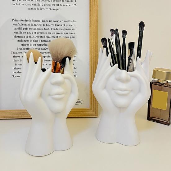 Ваза для цветов в форме лица, белая женская форма, центральный элемент обеденного стола, современный скандинавский стиль, декоративная художественная ваза для дома, гостиной, офиса, книжной полки, декор