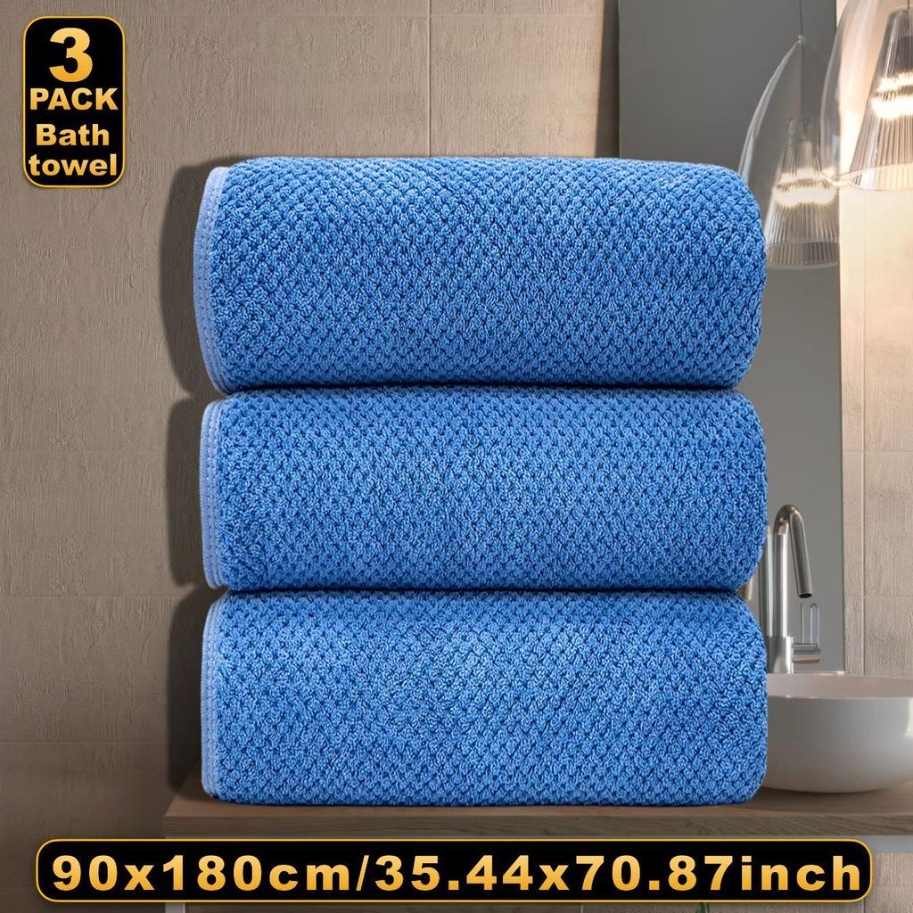 Осенне-зимний коралловый бархатный большой банный комплект из трех комплектов взрослых банных полотенец теплые и удобные тканые полотенца для дома и повседневной носки