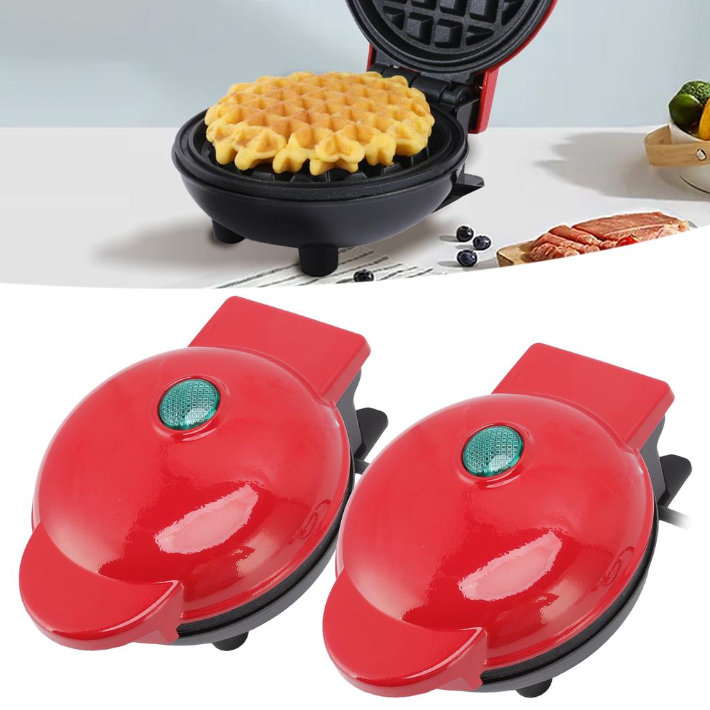 Мини электрическая вафельница Bubble Egg Cake Oven Breakfast Love Heart Shaped Waffle Maker Кухонная техника 110-220 В