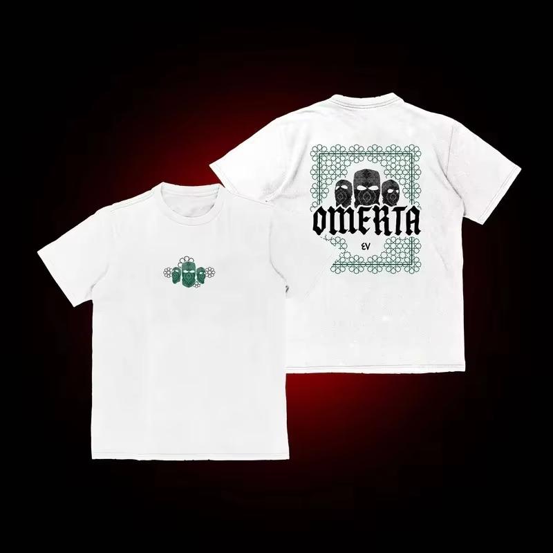 Мужская свободная футболка с круглым вырезом Omerta 47 Boxing Fan Print можно носить с модной спортивной футболкой как для мужчин, так и для женщин.