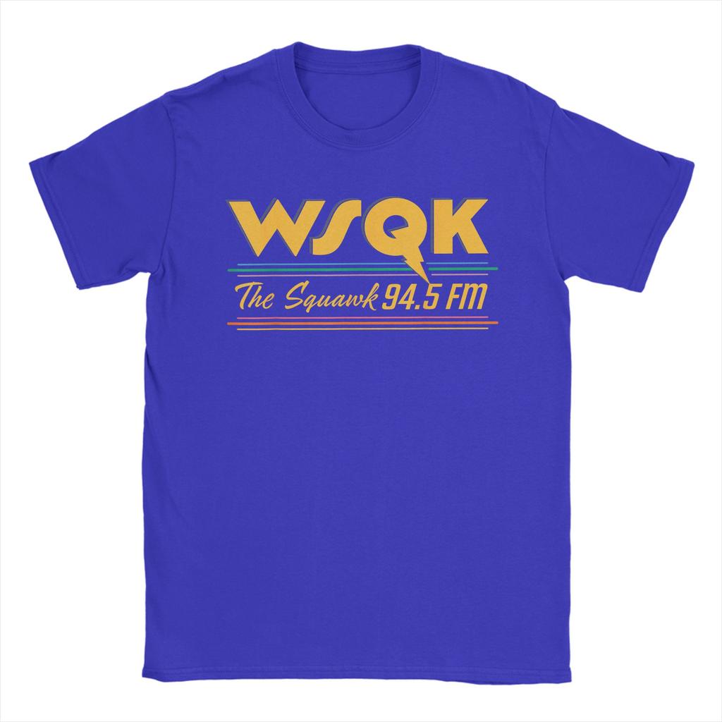2026 Summer Season 5 WSQK The Squawk 94.5 FM Logo Retro Novel T-shirt Cotton Casual Plus Men's T-shirt StreetWear Y2K