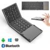 Mini Folding Keyboard Bluetooth Wireless Portable Universal Foldable Keyboard with Touchpad for Windows Android IOS Tablet iPad