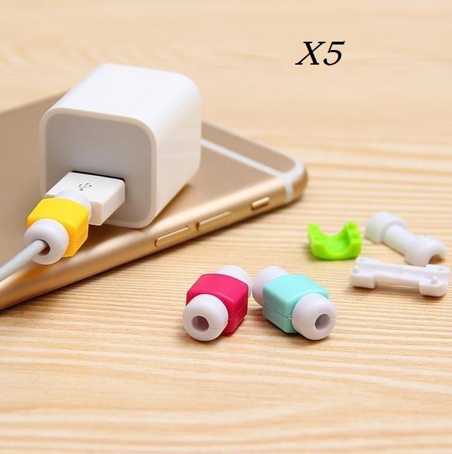 5 шт. защитная молния для кабеля зарядного устройства для Apple iPhone, шнура, провода, защитная молния