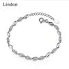 Линдон циркон браслет ювелирные изделия геометрические бусины браслеты-цепочки модный тонкий свадебный подарок для подруги женщин
