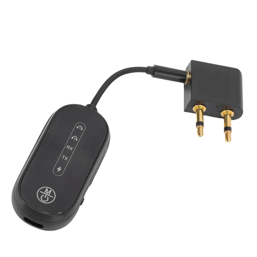   5.4 Transmitter Receiver Airplane   Adapter Support to 2 Hea hones 3.5mm   Wireless Adapter for TV   Airline Car Home Stereo