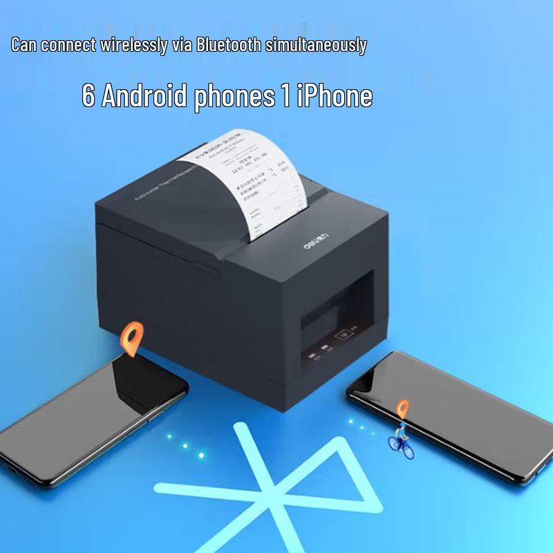 Deli GE5801PW 58mm Thermal Receipt Printer CN plug (adapter included)