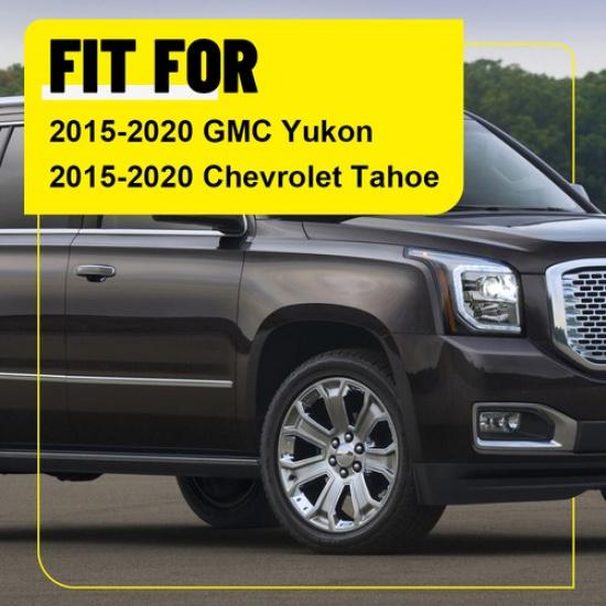 Для 2015-20 Chevrolet Tahoe GMC Yukon 6 шт. Черные глянцевые накладки на стойки дверей НОВЫЕ