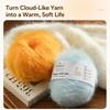 Soft Fine Thread Mohair Yarn Thick Thread Long Hair Yarn New Alpaca Yarn  DIY