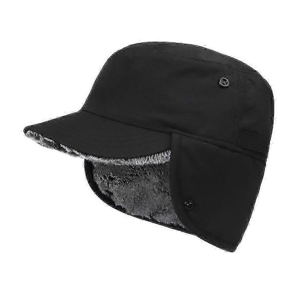 Winter Ear Flaps Hat With Peaked Cap Basecap Trapper Waterproof Unisexzz44