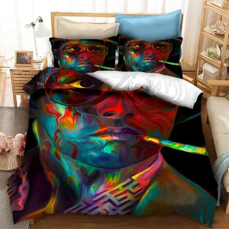 3D Fear and Loathing in Las Vegas Bedding Set Duvet Cover Sheet Printed Pillowcase Bed Full Queen King Size Comforter Bedroom