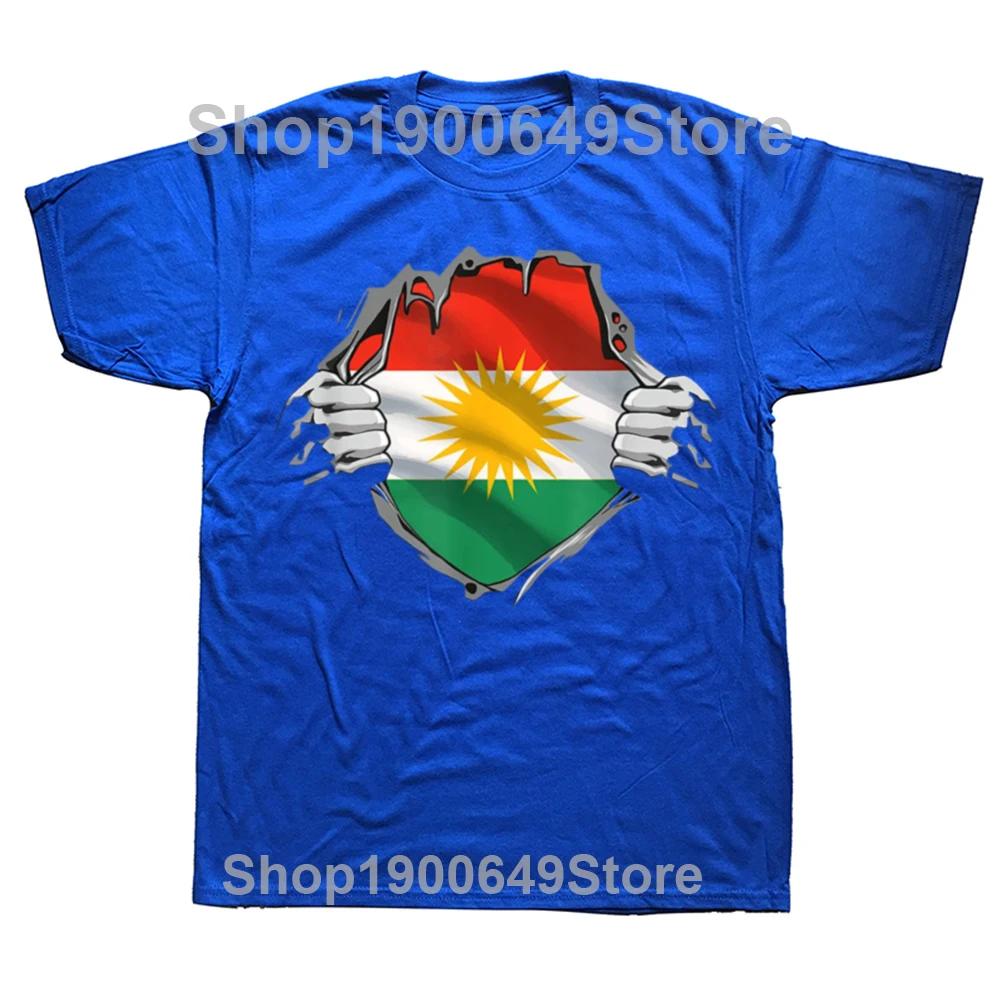 Смешные футболки с флагом Курдистана, курдские, для мужчин и женщин, модные, повседневные, оверсайз, 100% хлопок, свободного стиля