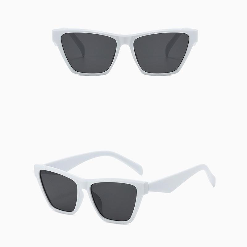 Unisex Cat Eye Sunglasses, UV Protection Fashion Shades, Vintage European Style Sun Glasses, Trendy Eyewear