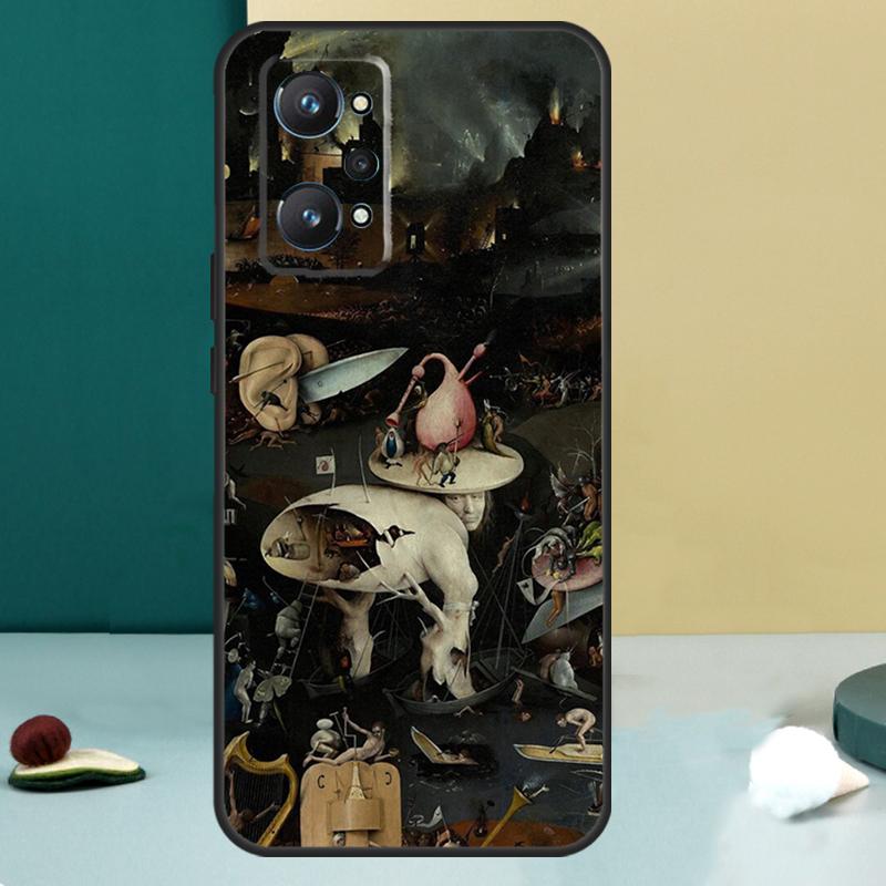 Искусство Иеронима Босха Для Realme 14 13 Pro Plus 10 11 12 GT 5 6 6T GT7 Pro C61 C55 C53 C51 C21Y C25S C75 C67 Чехол
