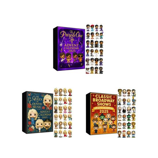 Christmas Advent Calendar Music Lover Countdown Calendar Music Themed Advent Calendar with 24 Hanging Ornaments for Christmas Tree Decoration