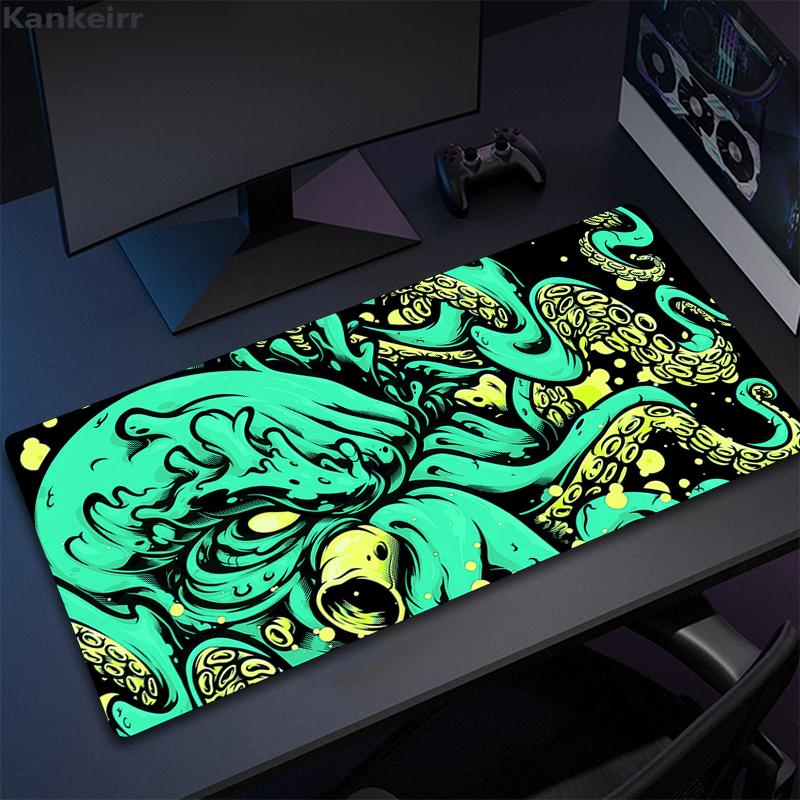 Large Mouse Pad Colour Octopus Monster Desk Mousepad Cute HD Deskmat Extended Gaming Keyboard Mats Large XL Gamer Mousepad x
