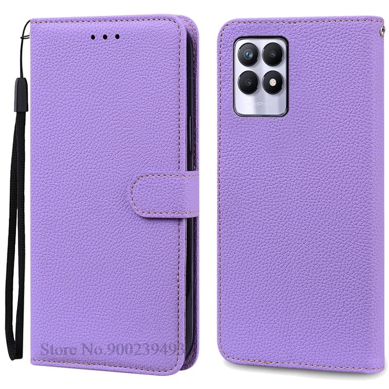 Case For Realme 8i Case Soft Silicone Wallet Flip Leather Case For Realme 8i Phone Case Realme 8 I Cover Coque Fundas
