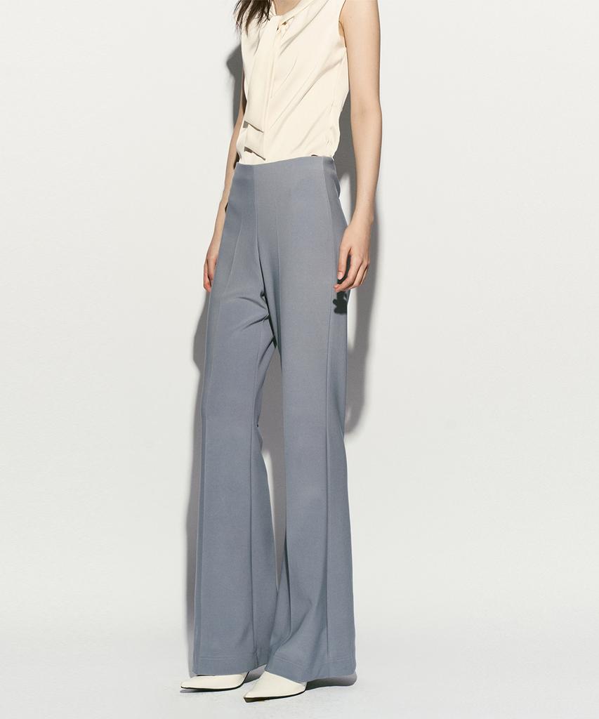 RE RHEE High-Rise Elasticated Bootcut Pants Cloud