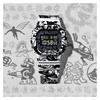 Casio G-SHOCK Серия G-UNIVERSE граффити ретро классический маленький квадратный водонепроницаемый кварцевый механизм полимерный ремешок японские и корейские часы DW-5600GU-7PRG