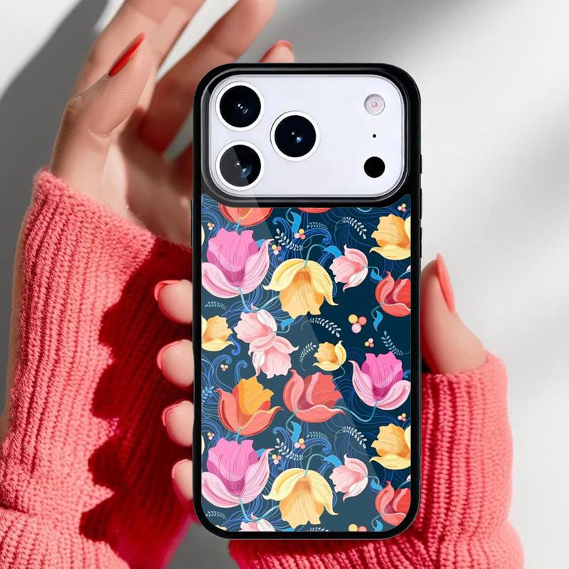 Винтажный чехол с рисунком Лист Цветок для iPhone 17 Air 16e 15 14 13 Pro Max Задняя крышка для 12 11 Pro Coque
