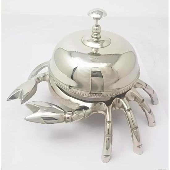 Античный латунный приемный колокольчик в стиле краба, богато украшенный гостиничный стол, колокольчик, стол, декор, подарок