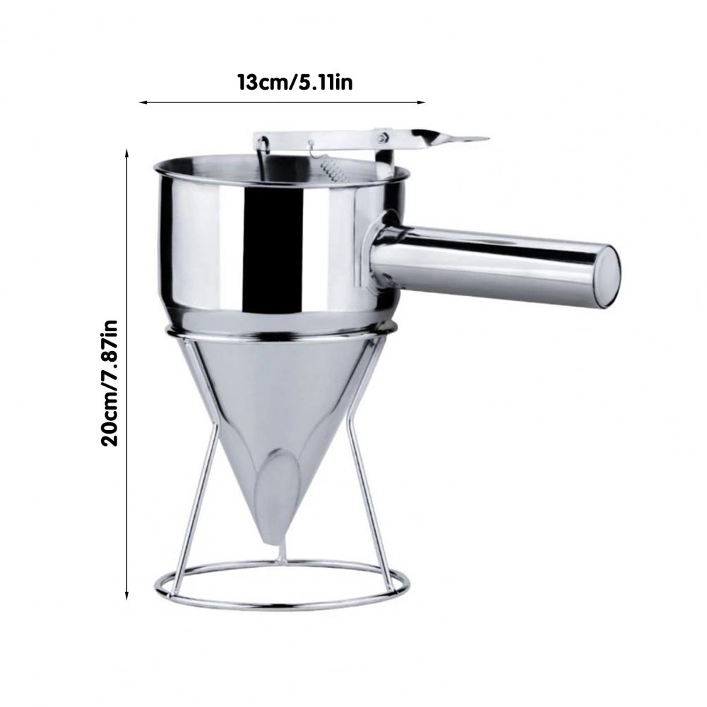 Диспенсер из нержавеющей стали Воронка Диспенсер из нержавеющей стали для блинного теста для вафель, кексов, выпечки для такояки