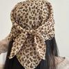 Thin Headband Leopard Print Neckerchief Fashionable Hairband  Women
