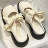 Тапочки Baotou женские модные и универсальные летние новые тапочки в стиле феи с бантом полутапочки ленивые туфли muller shoes