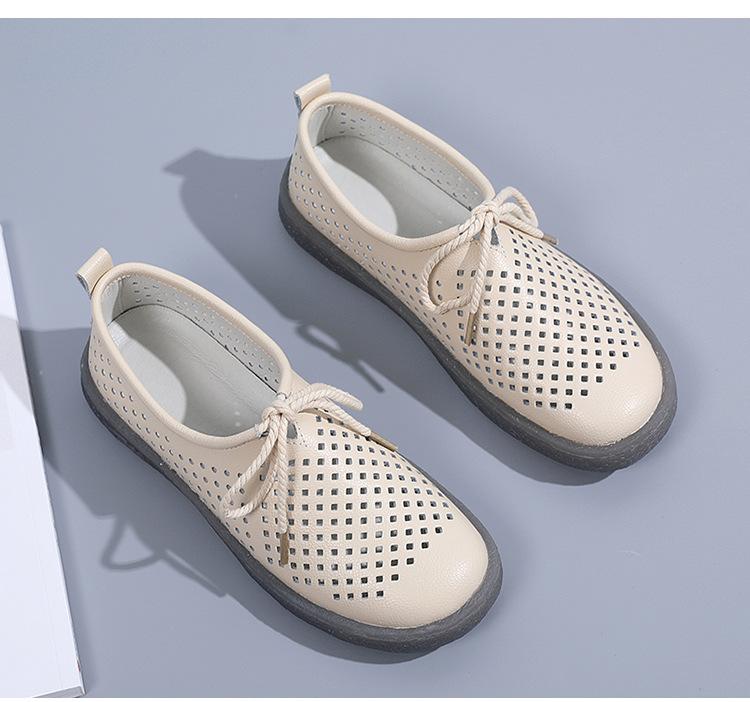 Женская повседневная обувь из натуральной кожи, женские лоферы без шнуровки, женские мокасины на плоской подошве, женская обувь для вождения, обувь для мам с вырезами