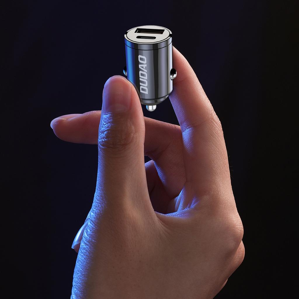 Dudao R3MAX 48W быстрое зарядное мини-автомобильное зарядное устройство - черное