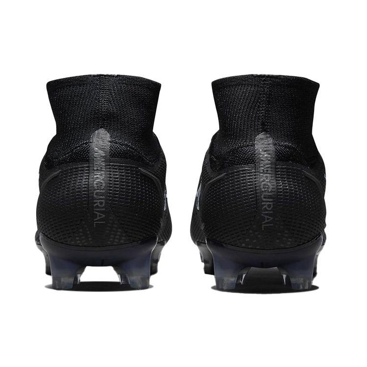 Nike Mercurial Superfly 8 Elite FG Black Photo Blue Мужские кроссовки Железно-серые CV0958-004