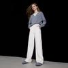 Sancai Song Yi Style Fleece-Lined Straight-Leg Casual Pants