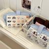 Japanese Style Large Capacity Puppy Pencil Case for Students - Canvas Stationery Storage Bag