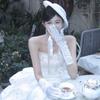 Vintage Satin Long Gloves Lace Long Finger Mittens Wedding Bridal Gloves  Dress Accessories
