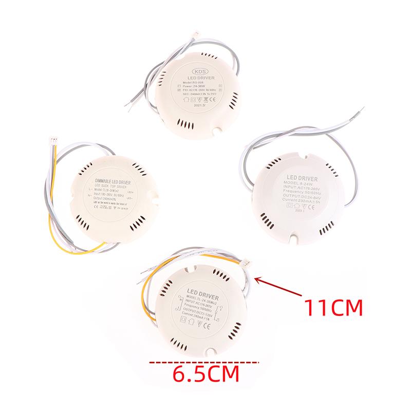LED Driver Current 240-300mA 8-24W, 25-36W SMD PCB Light Ceiling Power Supply Double Color 3Pin Lighting Transformers AC176-265V
