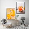 1pc Cartoon Fruit Juice Mojito Aperol Spritz Vintage Poster Self-adhesive Art Poster Waterproof Paper Sticker Wall Decor
